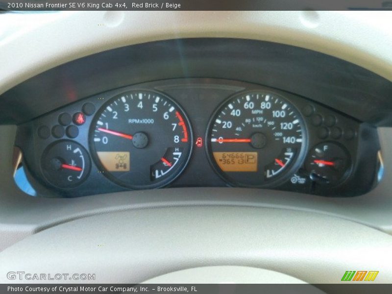 Red Brick / Beige 2010 Nissan Frontier SE V6 King Cab 4x4