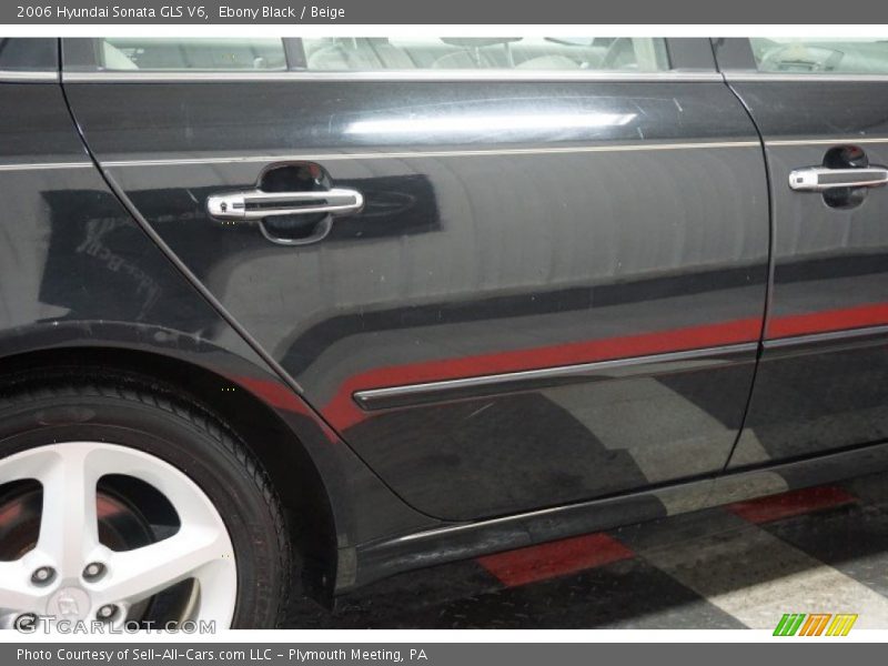 Ebony Black / Beige 2006 Hyundai Sonata GLS V6