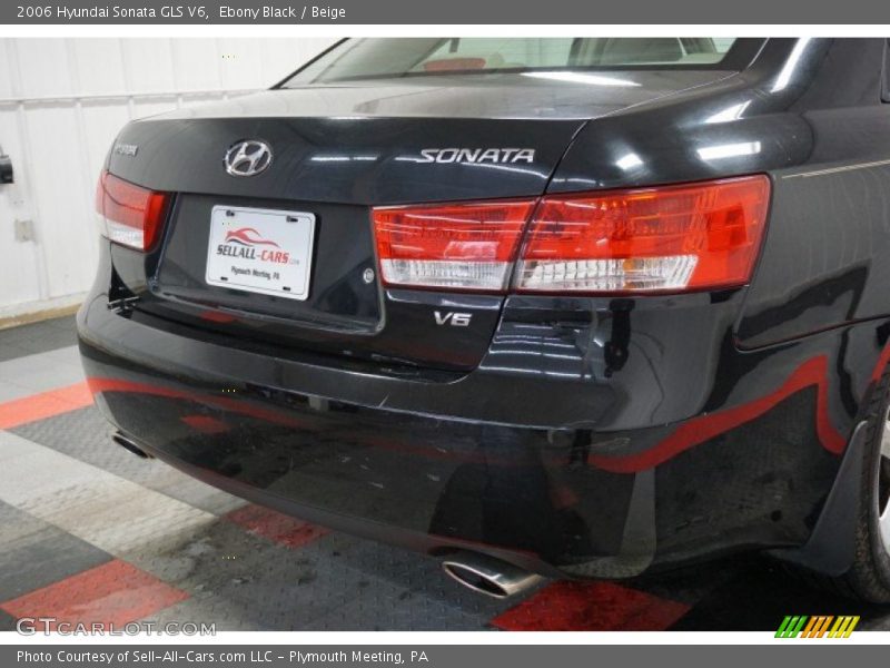 Ebony Black / Beige 2006 Hyundai Sonata GLS V6