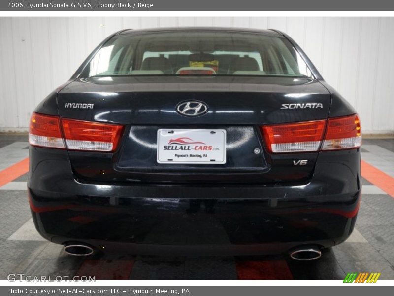 Ebony Black / Beige 2006 Hyundai Sonata GLS V6