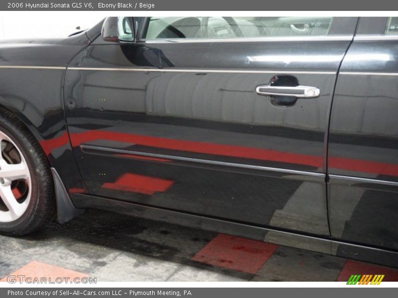 Ebony Black / Beige 2006 Hyundai Sonata GLS V6