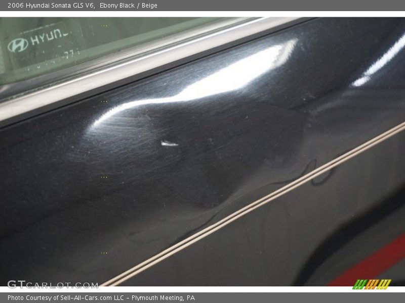 Ebony Black / Beige 2006 Hyundai Sonata GLS V6