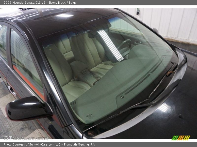 Ebony Black / Beige 2006 Hyundai Sonata GLS V6