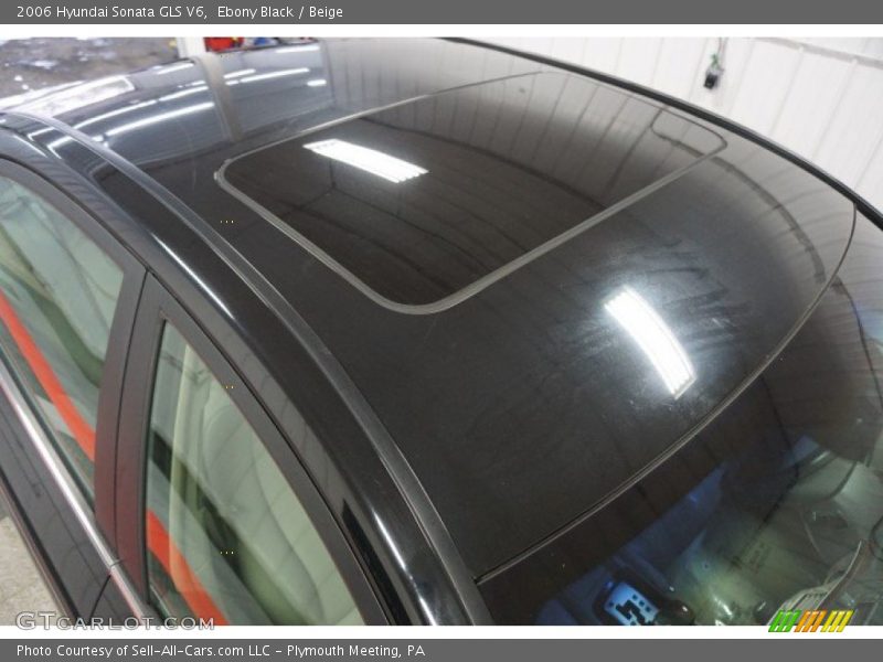 Ebony Black / Beige 2006 Hyundai Sonata GLS V6