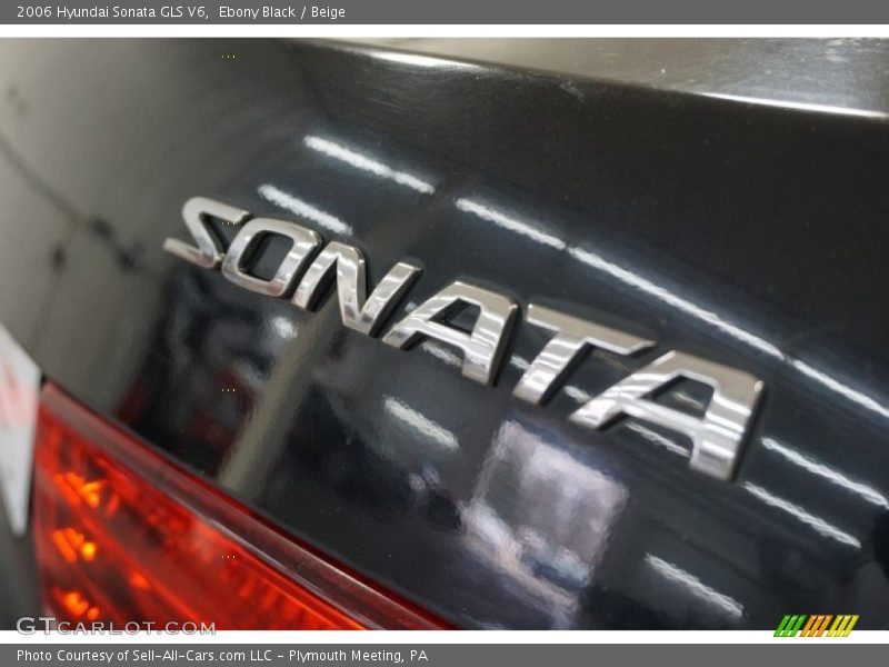 Ebony Black / Beige 2006 Hyundai Sonata GLS V6