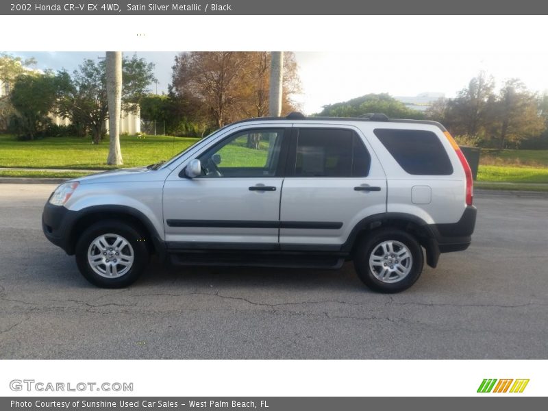 Satin Silver Metallic / Black 2002 Honda CR-V EX 4WD