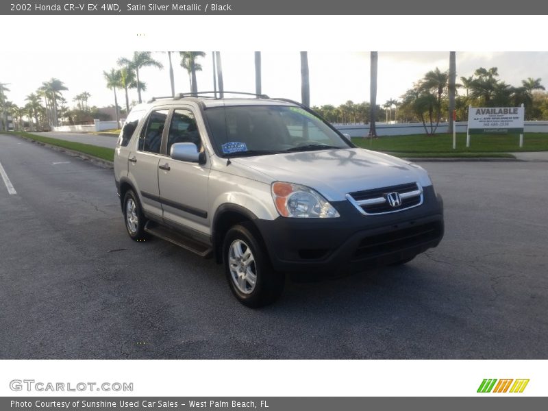 Satin Silver Metallic / Black 2002 Honda CR-V EX 4WD