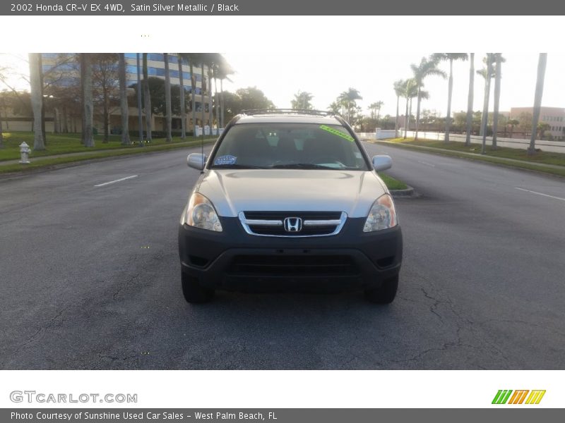 Satin Silver Metallic / Black 2002 Honda CR-V EX 4WD