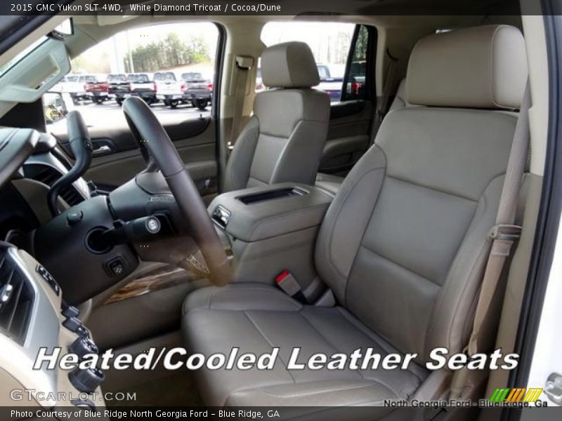 White Diamond Tricoat / Cocoa/Dune 2015 GMC Yukon SLT 4WD
