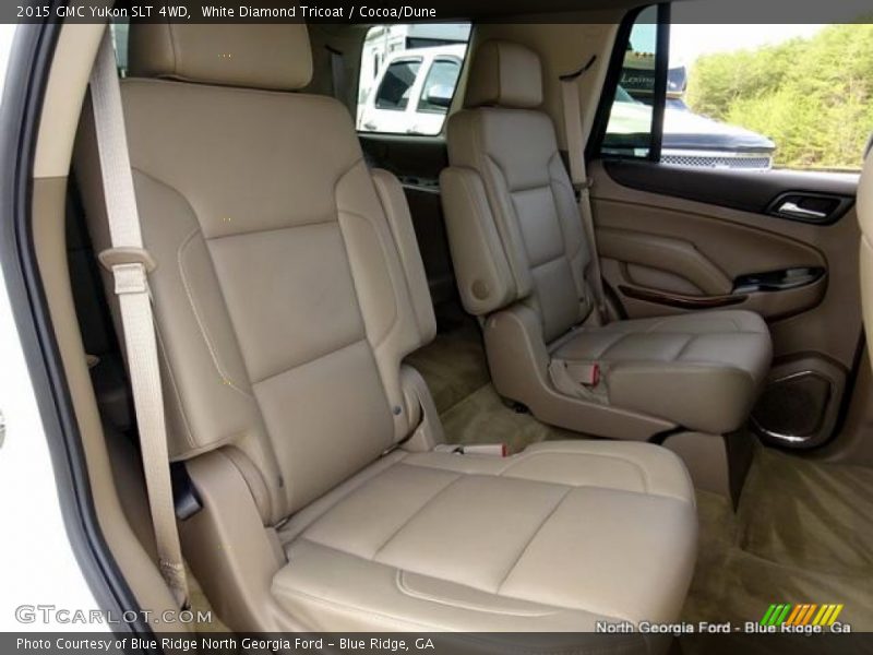 White Diamond Tricoat / Cocoa/Dune 2015 GMC Yukon SLT 4WD