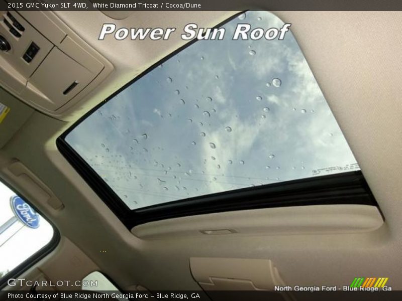 White Diamond Tricoat / Cocoa/Dune 2015 GMC Yukon SLT 4WD