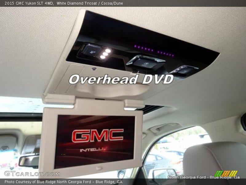 White Diamond Tricoat / Cocoa/Dune 2015 GMC Yukon SLT 4WD