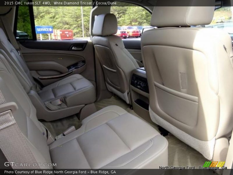 White Diamond Tricoat / Cocoa/Dune 2015 GMC Yukon SLT 4WD