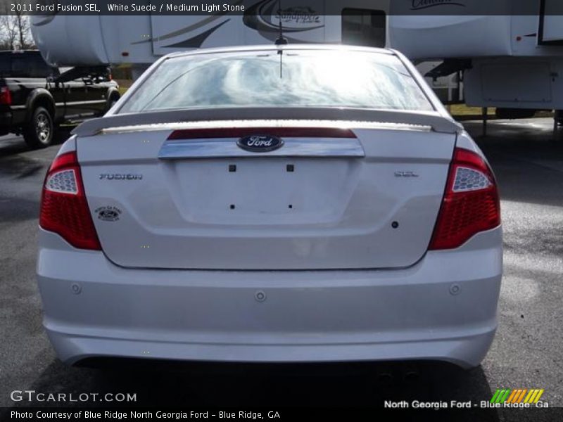White Suede / Medium Light Stone 2011 Ford Fusion SEL