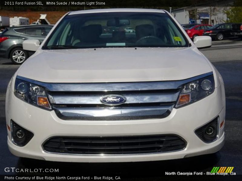 White Suede / Medium Light Stone 2011 Ford Fusion SEL
