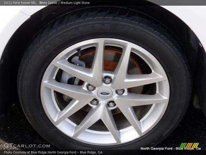 White Suede / Medium Light Stone 2011 Ford Fusion SEL
