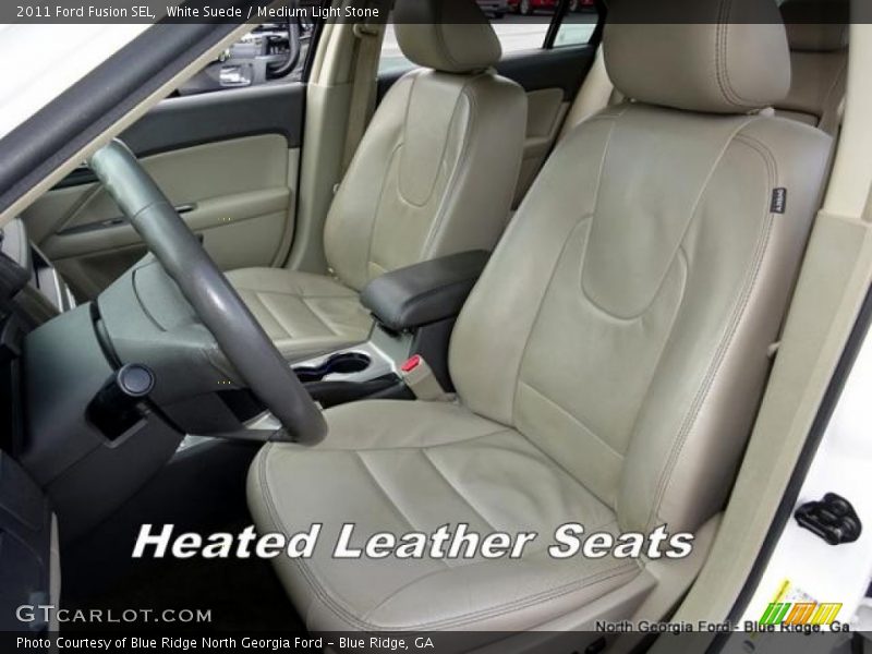 White Suede / Medium Light Stone 2011 Ford Fusion SEL