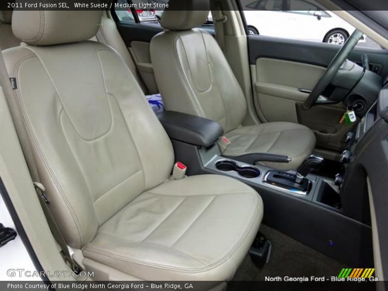 White Suede / Medium Light Stone 2011 Ford Fusion SEL