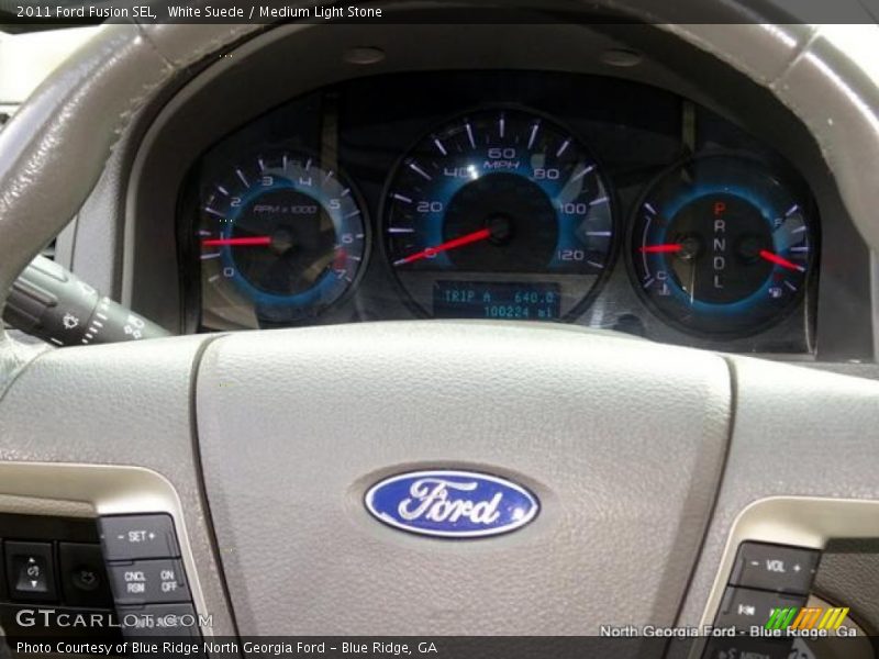 White Suede / Medium Light Stone 2011 Ford Fusion SEL