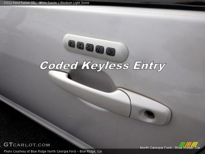 White Suede / Medium Light Stone 2011 Ford Fusion SEL