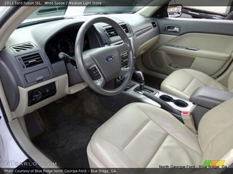 White Suede / Medium Light Stone 2011 Ford Fusion SEL