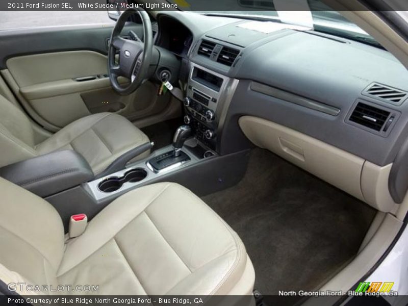 White Suede / Medium Light Stone 2011 Ford Fusion SEL