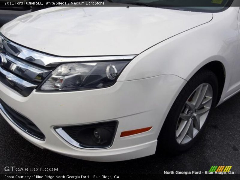 White Suede / Medium Light Stone 2011 Ford Fusion SEL