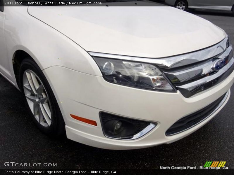 White Suede / Medium Light Stone 2011 Ford Fusion SEL