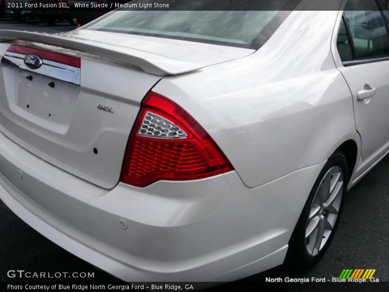 White Suede / Medium Light Stone 2011 Ford Fusion SEL