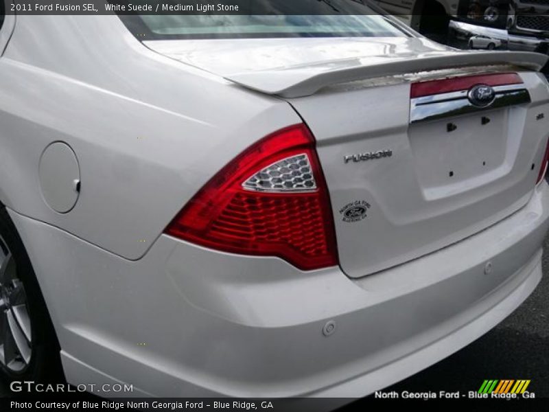White Suede / Medium Light Stone 2011 Ford Fusion SEL