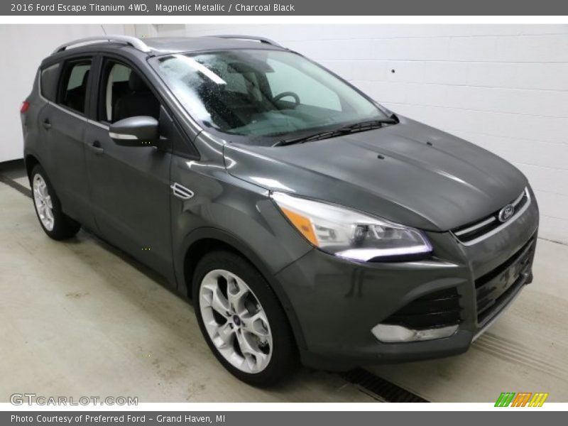 Magnetic Metallic / Charcoal Black 2016 Ford Escape Titanium 4WD