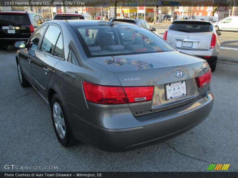 Willow Gray / Gray 2010 Hyundai Sonata GLS