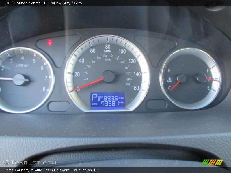 Willow Gray / Gray 2010 Hyundai Sonata GLS