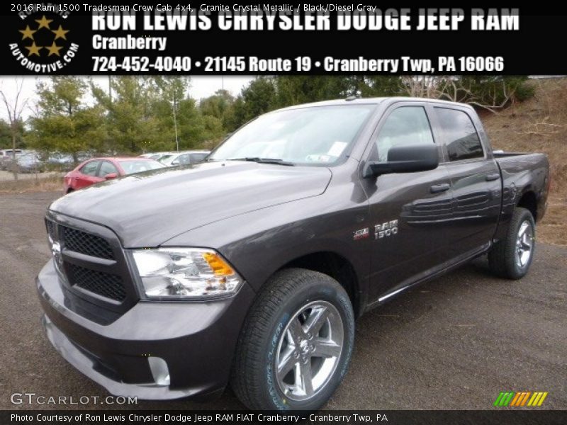 Granite Crystal Metallic / Black/Diesel Gray 2016 Ram 1500 Tradesman Crew Cab 4x4