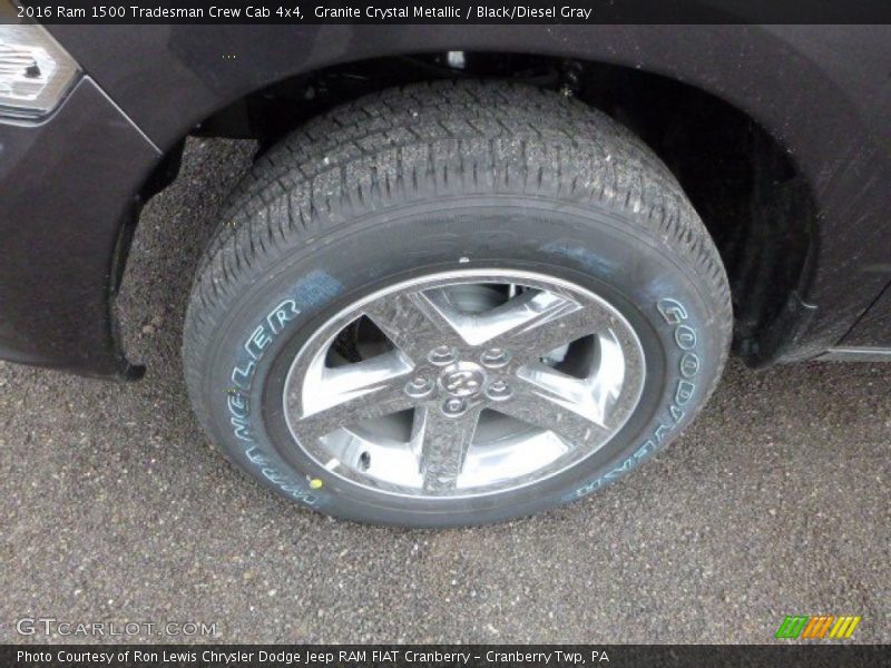 Granite Crystal Metallic / Black/Diesel Gray 2016 Ram 1500 Tradesman Crew Cab 4x4