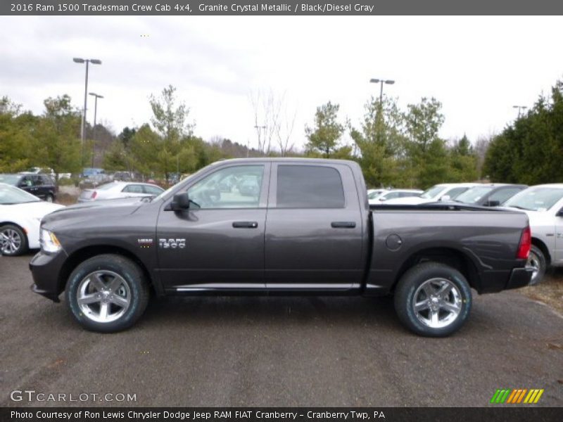 Granite Crystal Metallic / Black/Diesel Gray 2016 Ram 1500 Tradesman Crew Cab 4x4