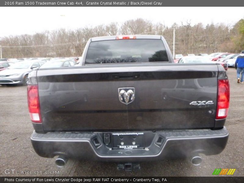 Granite Crystal Metallic / Black/Diesel Gray 2016 Ram 1500 Tradesman Crew Cab 4x4