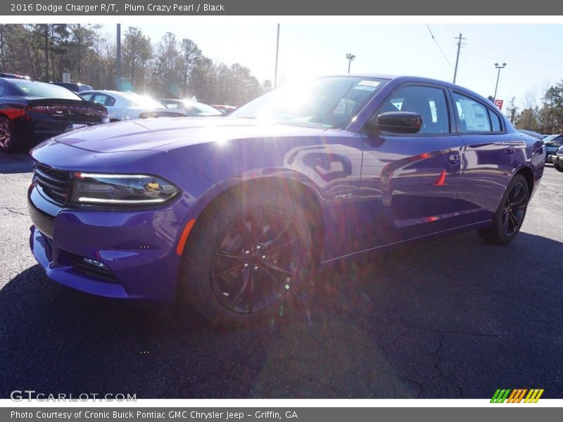 Plum Crazy Pearl / Black 2016 Dodge Charger R/T
