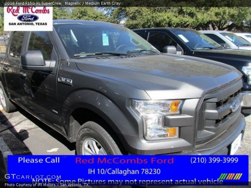 Magnetic / Medium Earth Gray 2016 Ford F150 XL SuperCrew