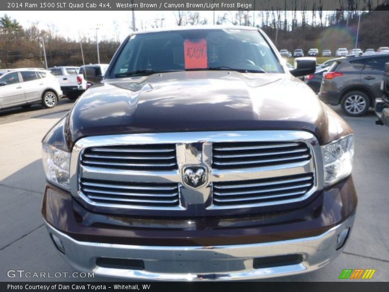 Western Brown / Canyon Brown/Light Frost Beige 2014 Ram 1500 SLT Quad Cab 4x4