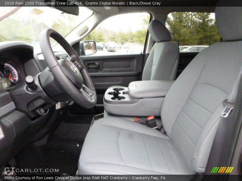 Granite Crystal Metallic / Black/Diesel Gray 2016 Ram 1500 Tradesman Crew Cab 4x4