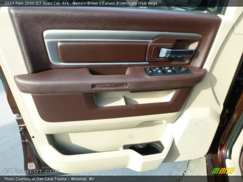 Western Brown / Canyon Brown/Light Frost Beige 2014 Ram 1500 SLT Quad Cab 4x4