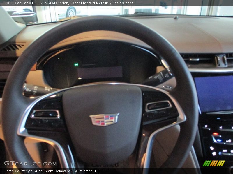 Dark Emerald Metallic / Shale/Cocoa 2016 Cadillac XTS Luxury AWD Sedan