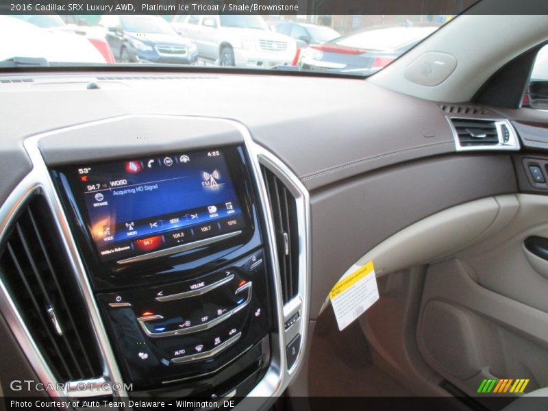 Platinum Ice Tricoat / Shale/Brownstone 2016 Cadillac SRX Luxury AWD