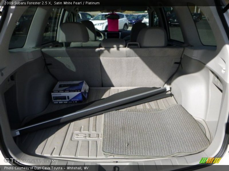 Satin White Pearl / Platinum 2009 Subaru Forester 2.5 X