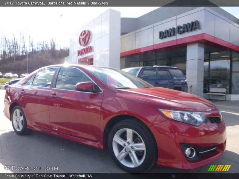 Barcelona Red Metallic / Black/Ash 2012 Toyota Camry SE