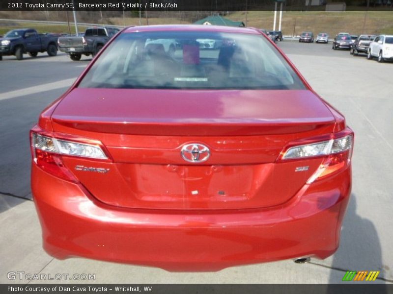Barcelona Red Metallic / Black/Ash 2012 Toyota Camry SE