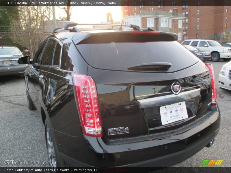 Black Raven / Ebony/Ebony 2016 Cadillac SRX Performance AWD