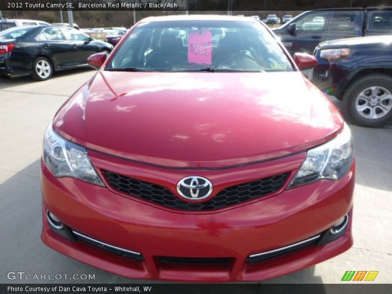 Barcelona Red Metallic / Black/Ash 2012 Toyota Camry SE