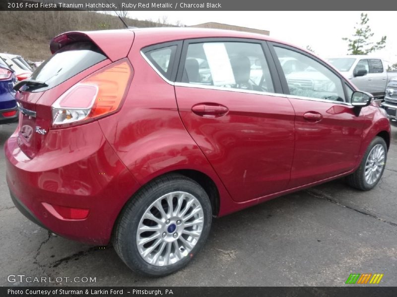 Ruby Red Metallic / Charcoal Black 2016 Ford Fiesta Titanium Hatchback
